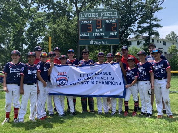 BYB 2021 12u Navy won District 10 Title and lost in a close Sectional Final to Needham.
