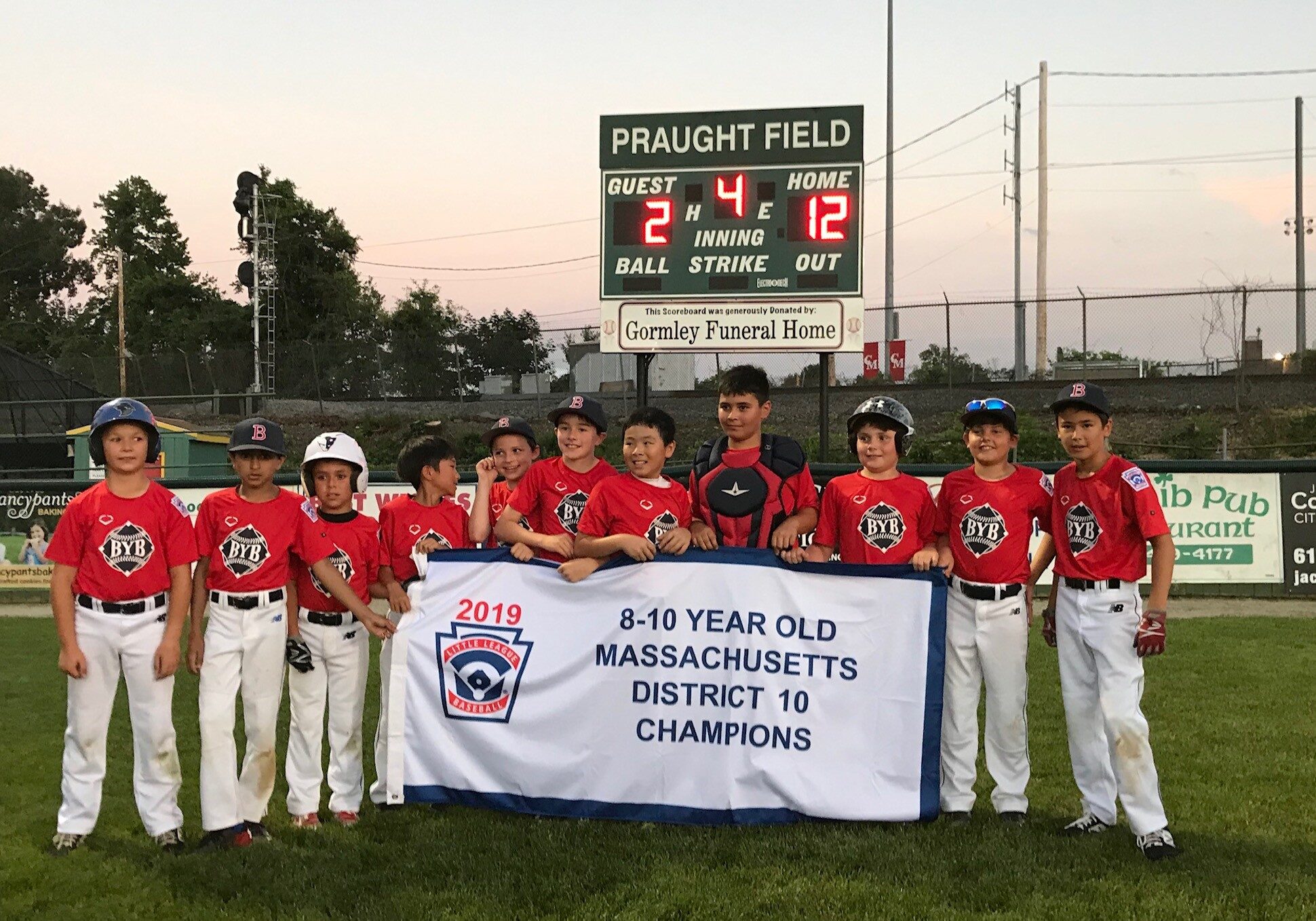 U10 District Champs 4th Year in a Row 2019